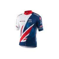 kalas team gb short sleeve elite replica jersey whiteblue xxl