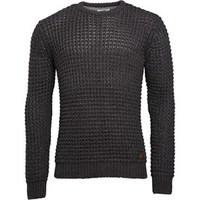 kangaroo poo mens sweater charcoal marl