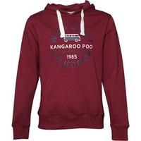 Kangaroo Poo Mens Hoody Burgundy