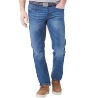 kangaroo poo mens rigid straight fit jeans light stonewash