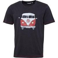 kangaroo poo mens frontback camper van print t shirt charcoal marl