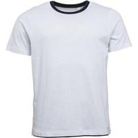 Kangaroo Poo Mens Double Collar Plain T-Shirt White