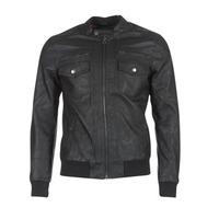 Kaporal DURNO men\'s Leather jacket in black
