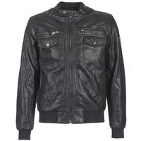 kaporal surn mens leather jacket in black