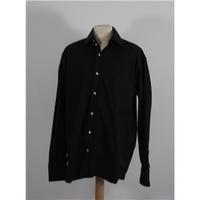 Katharine Hamnett - Jet Black - Long sleeved shirt Size 16.5