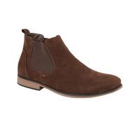 kanye suedette chelsea boots in dark brown