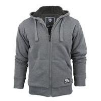 Kaisar Borg Lined Hoodie in Mid Grey Marl - Dissident