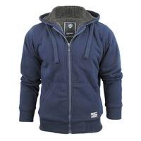 Kaisar Borg Lined Hoodie in Midnight Blue - Dissident