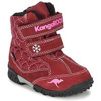 Kangaroos INSCORE 3000 girls\'s Children\'s Snow boots in red