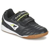 kangaroos powercourt boyss childrens shoes trainers in black