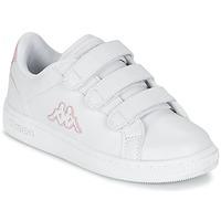 kappa maresas 3v girlss childrens shoes trainers in white