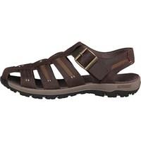 Karrimor Mens Fisherman Closed Toe Leather Sandals Brown