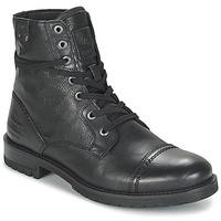 kaporal zarvey mens mid boots in black