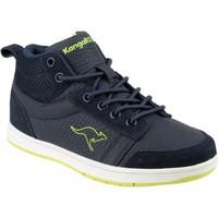 kangaroos skye kr1131a mens shoes high top trainers in blue