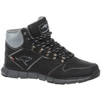 kangaroos kblue run mens mid boots in black