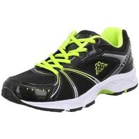 kappa run zelser mens shoes trainers in black