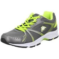 kappa run zelser mens shoes trainers in grey