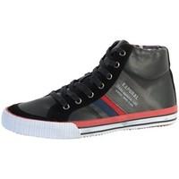 kaporal sneakers bearton black womens shoes high top trainers in black