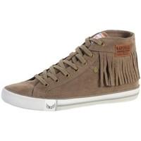 kaporal sneakers icarly taupe womens shoes high top trainers in grey