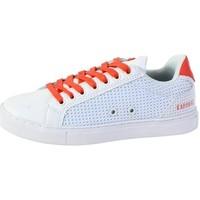 kaporal sneakers krisla blanc orange womens shoes trainers in white