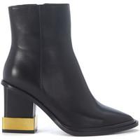 kat maconie paloma black leather ankle boots womens low ankle boots in ...