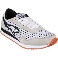 kangaroos invader dots kan womens shoes trainers in white