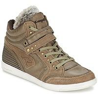 kangaroos k basket 5005 womens shoes high top trainers in brown