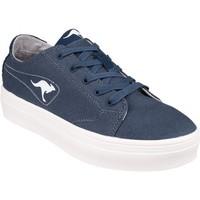 kangaroos k mid plateau 5071 kan womens shoes trainers in blue