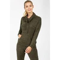 KANGAROO POCKET HIGH NECK SLOUCHY SWEAT