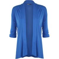 karolyn button open cardigan blue