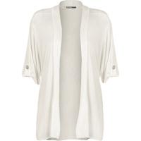 karolyn button open cardigan white