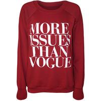 kaia more issues than vogue sweatshirt wine