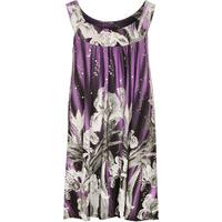 Kalea Sleeveless Floral Swing Vest - Purple