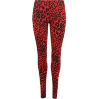 karissa leopard print leggings red