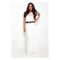 Kaiki White Lace Maxi Dress