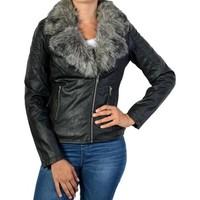 Kaporal Jacket Paola Black women\'s Leather jacket in black