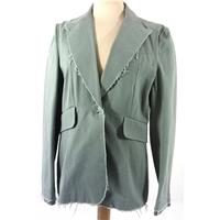 karen millen size 12 stone grey blazer