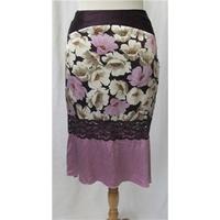 karen millen size 8 multi coloured patterned skirt
