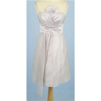 Karen Millen Size 8 Silver Evening Dress