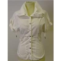 karen millen size 8 white blouse