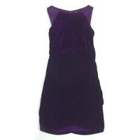 Karen Millen Stunning Purple Velvet Cocktail Party Dress Size 8