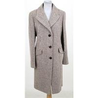Kaleidoscope, size 18, cream and brown checked coat