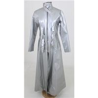 Kate\'s Clothing, size 12 silver full length goth coat