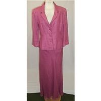 kaliko size 10 pink 2 piece jacket and skirt suit