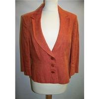 kaliko size 12 orange smart jacket coat