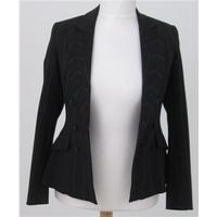 karen millen size 10 brown striped jacket