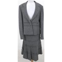 kaliko size 16 grey wool blend skirt suit