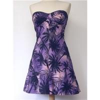 karen millen size 10 purple mini dress