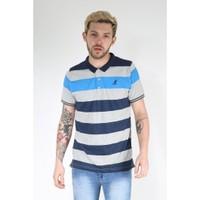 kangol mens collar neck striped polo t shirt