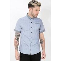 Kangol Noah Style Contrast Collar Dotted Shirt
